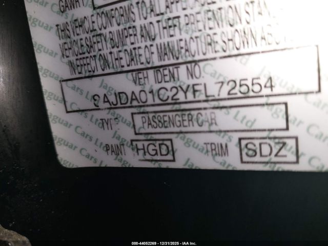 2000 JAGUAR S-TYPE SAJDA01C2YFL72554 Photo 8