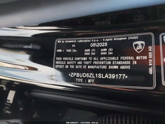2025 LAMBORGHINI URUS ZPBUD6ZL1SLA39177 Photo 8
