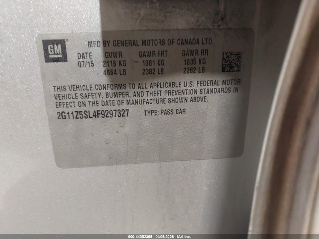 2015 CHEVROLET IMPALA 2G11Z5SL4F9297327 Photo 8