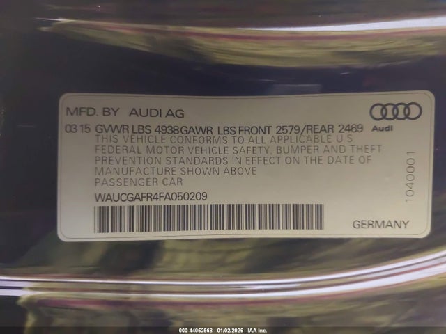 2015 AUDI S5 WAUCGAFR4FA050209 Photo 8