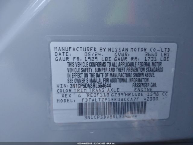 2024 NISSAN KICKS 3N1CP5DV8RL554644 Photo 8