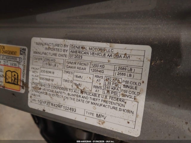 Продажа на аукционе авто 2024 Cadillac Xt4 Sport, vin: 1GYFZFR42RF102493, номер лота: 44052644