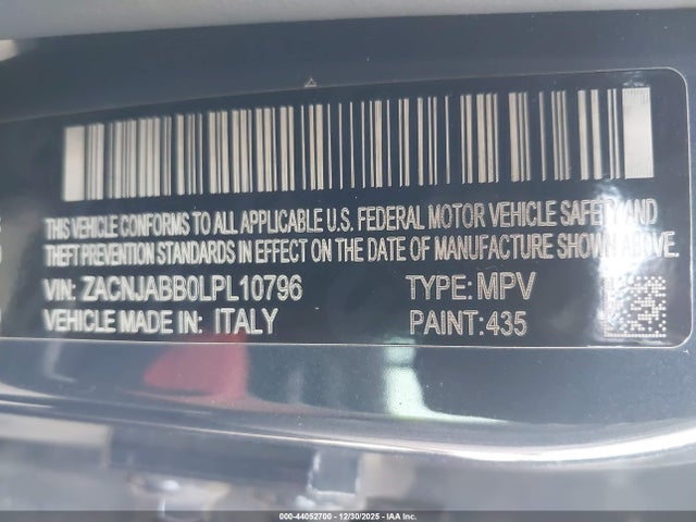 ZACNJABB0LPL10796 Jeep Renegade Latitude Fwd
