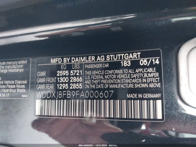 Mercedes-Benz S-Class 2015 WDDXJ8FB9FA000607 Image 9