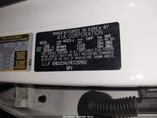 Продажа на аукционе авто 2024 Kia Soul Lx, vin: KNDJ23AU7R7230902, номер лота: 44052824
