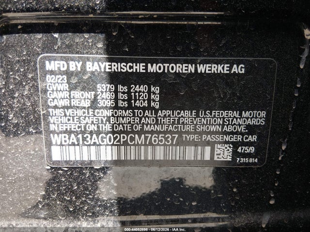 BMW 530e 2023 WBA13AG02PCM76537 Image 9