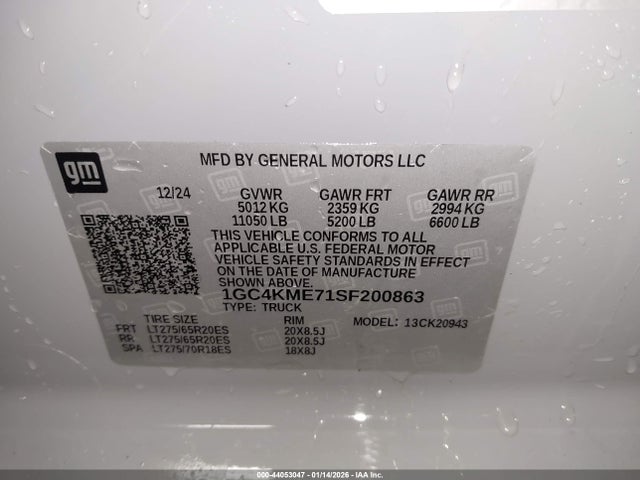 1GC4KME71SF200863 Chevrolet Silverado 2500hd Custom
