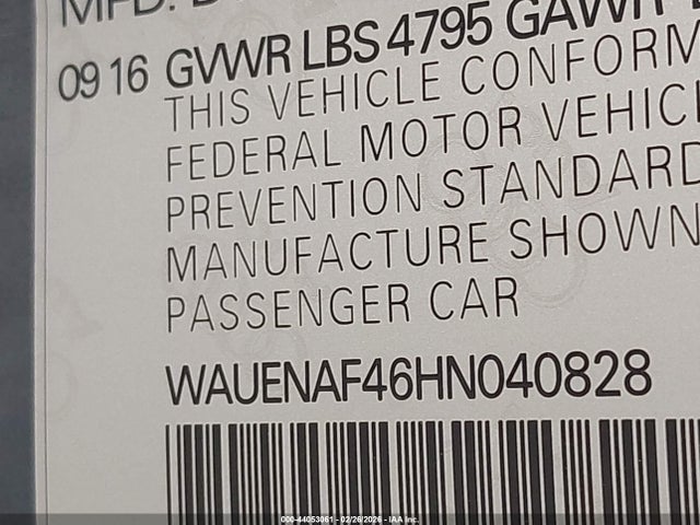 2017 AUDI A4 WAUENAF46HN040828 Photo 8