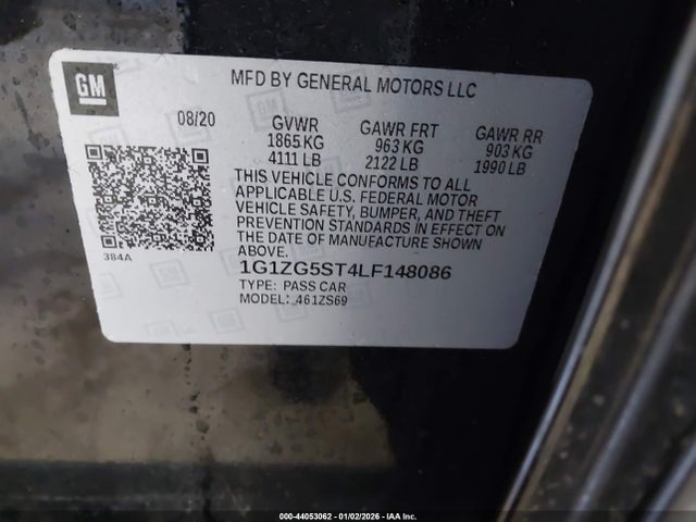 1G1ZG5ST4LF148086 Chevrolet Malibu Fwd Rs