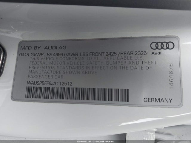 2018 AUDI A3 E-TRON WAUSPBFF9JA112512 Photo 8