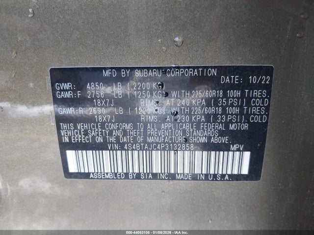 Subaru Outback Onyx Edition 2023 4S4BTAJC4P3132858 Image 9