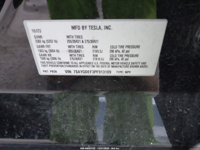 2023 TESLA MODEL Y 7SAYGDEF3PF913109 Photo 8