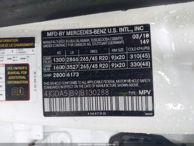 2018 MERCEDES-BENZ GLE 350 4JGDA5JB9JB130288 Photo 8