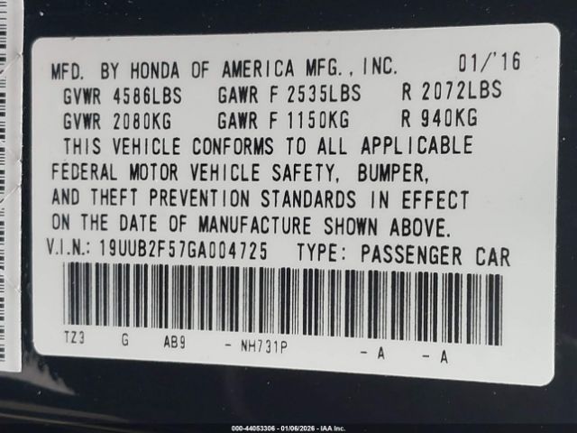 2016 ACURA TLX 19UUB2F57GA004725 Photo 8