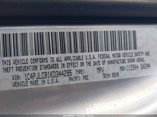 2019 JEEP CHEROKEE 1C4PJLCB1KD344295 Photo 8