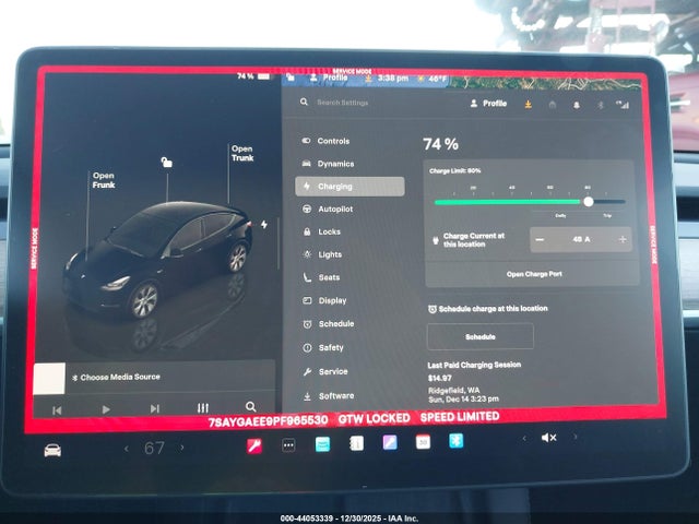 7SAYGAEE9PF965530 Tesla Model Y