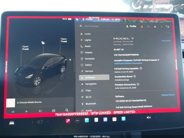 7SAYGAEE9PF965530 Tesla Model Y
