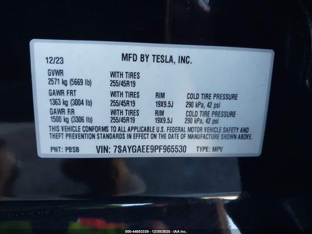 2023 TESLA MODEL Y 7SAYGAEE9PF965530 Photo 8