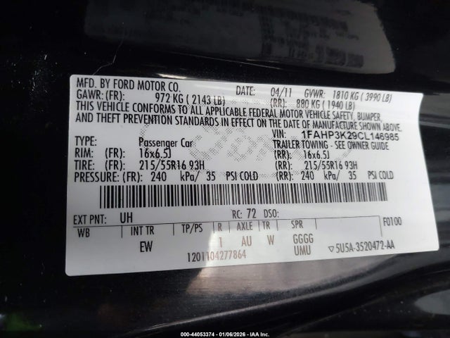 2012 FORD FOCUS 1FAHP3K29CL146985 Photo 8