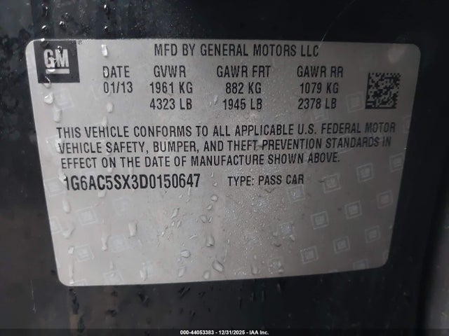 2013 CADILLAC ATS 1G6AC5SX3D0150647 Photo 8