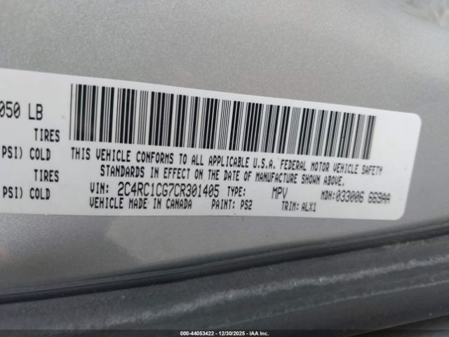 2012 CHRYSLER TOWN & COUNTRY 2C4RC1CG7CR301405 Photo 8