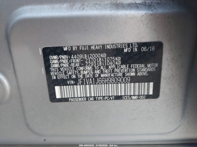 2017 SUBARU WRX JF1VA1J66H9809009 Photo 8