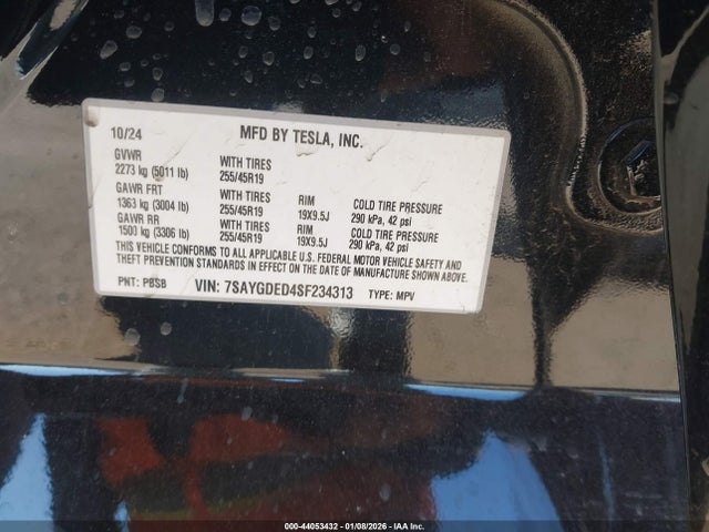 2025 TESLA MODEL Y 7SAYGDED4SF234313 Photo 8
