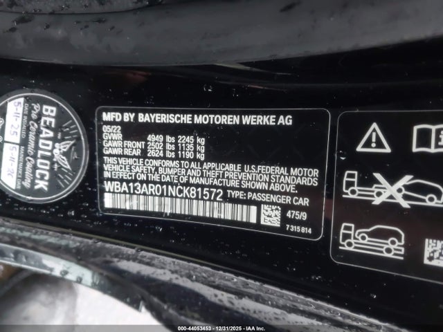 2022 BMW M440I WBA13AR01NCK81572 Photo 8