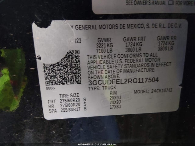 2024 CHEVROLET SILVERADO 1500 3GCUDFEL2RG117504 Photo 8