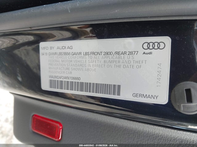 2019 AUDI A6 WAUM2AF24KN106660 Photo 8
