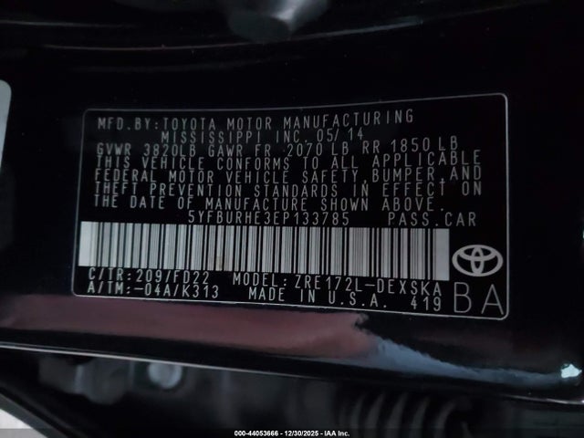 Toyota Corolla S Plus 2014 5YFBURHE3EP133785 Image 9