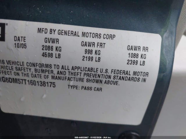 2006 CADILLAC CTS 1G6DM57T160138175 Photo 8