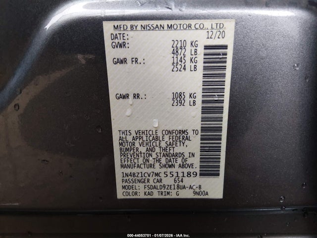 Nissan Leaf Sv Plus 62 Kwh 2021 1N4BZ1CV7MC551189 Image 9