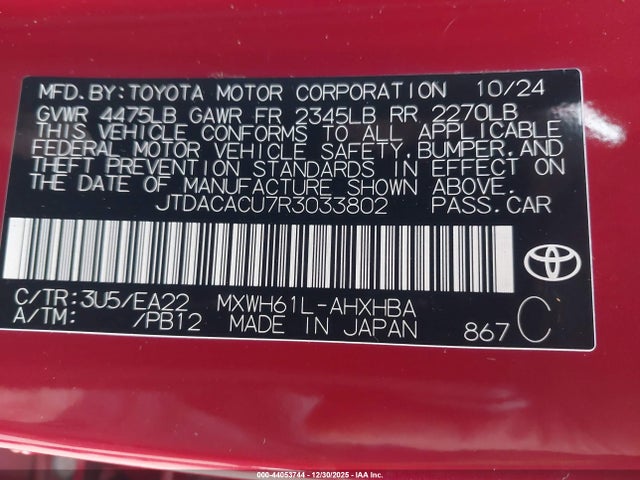 JTDACACU7R3033802 Toyota Prius Prime Xse Premium