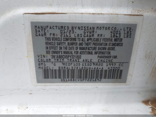 2023 NISSAN SENTRA 3N1AB8CV5PY221892 Photo 8