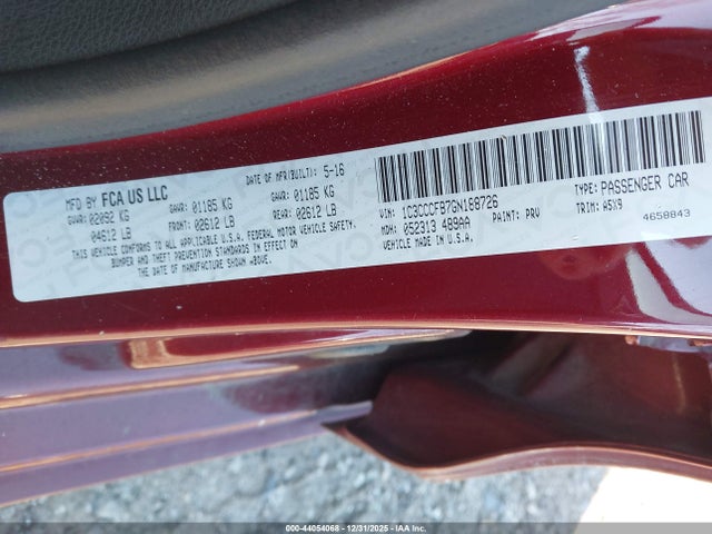 1C3CCCFB7GN188726 Chrysler 200 Touring