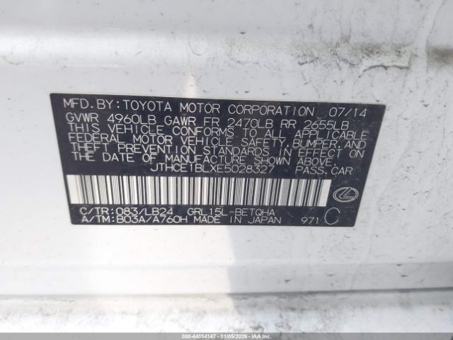 2014 LEXUS GS 350 JTHCE1BLXE5028327 Photo 8