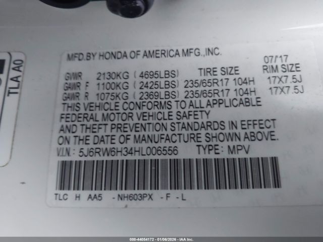 2017 HONDA CR-V 5J6RW6H34HL006556 Photo 8