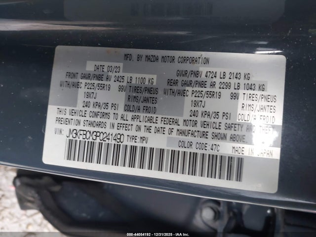 Aukcja sprzedaży 2023 Mazda Cx-5 2.5 S Carbon Edition, vin: JM3KFBCM3P0241490, numer aukcji: 44054192