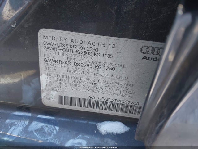 2013 AUDI ALLROAD WA1UFAFL3DA067709 Photo 8
