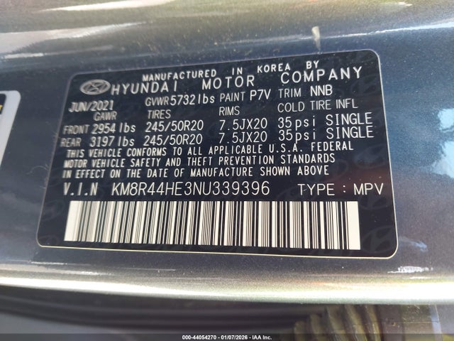Hyundai Palisade Sel 2022 KM8R44HE3NU339396 Image 9