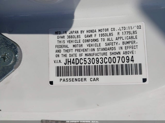 2003 ACURA RSX JH4DC53093C007094 Photo 8