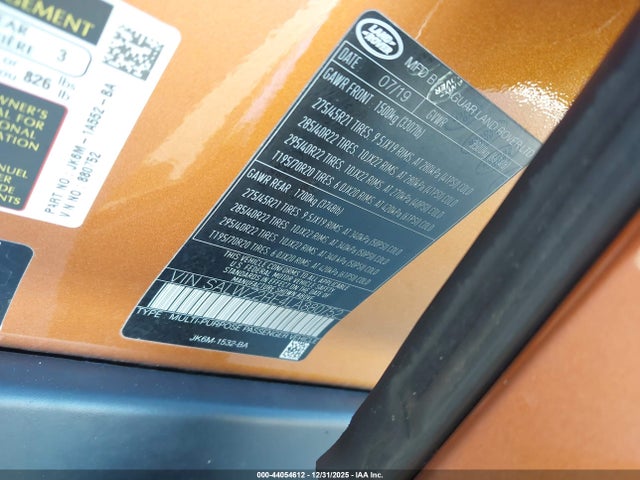 SALWZ2RE4LA880752 Land Rover Range Rover Sport Svr