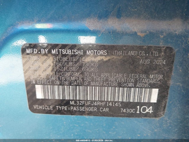 2024 MITSUBISHI MIRAGE G4 ML32FUFJ4RHF14145 Photo 8