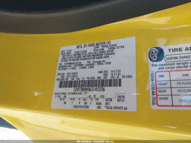 2006 FORD MUSTANG 1ZVFT80N065145236 Photo 8