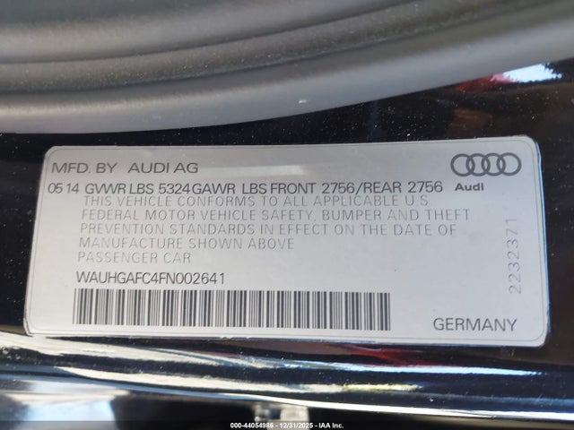 2015 AUDI A6 WAUHGAFC4FN002641 Photo 8