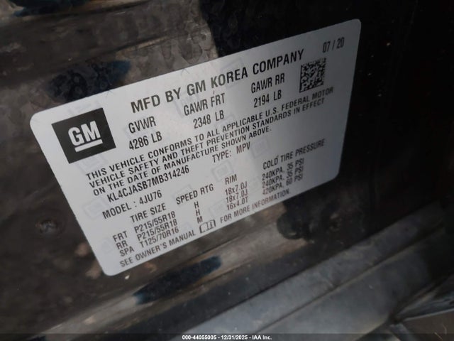 2021 BUICK ENCORE KL4CJASB7MB314246 Photo 8