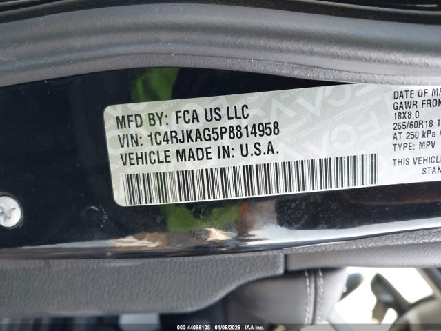 1C4RJKAG5P8814958 Jeep Grand Cherokee L Laredo 4x4
