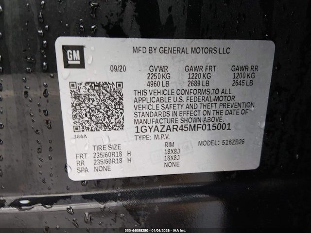 2021 CADILLAC XT4 1GYAZAR45MF015001 Photo 8