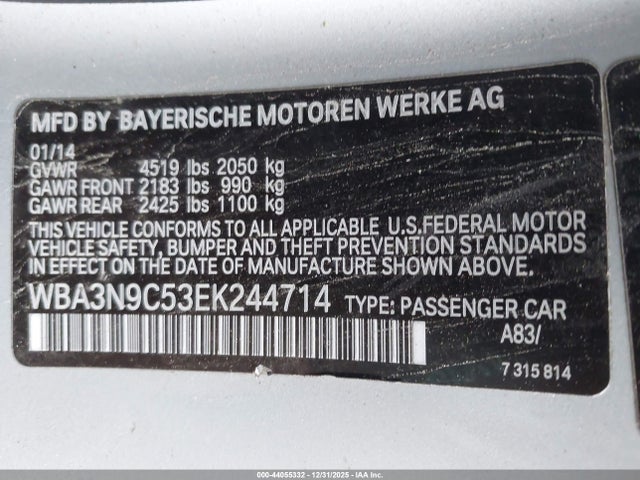 Продаж на аукціоні авто 2014 Bmw 428i Xdrive, vin: WBA3N9C53EK244714, номер лоту: 44055332